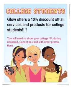 Glow Med Spa | 10% off for College Students